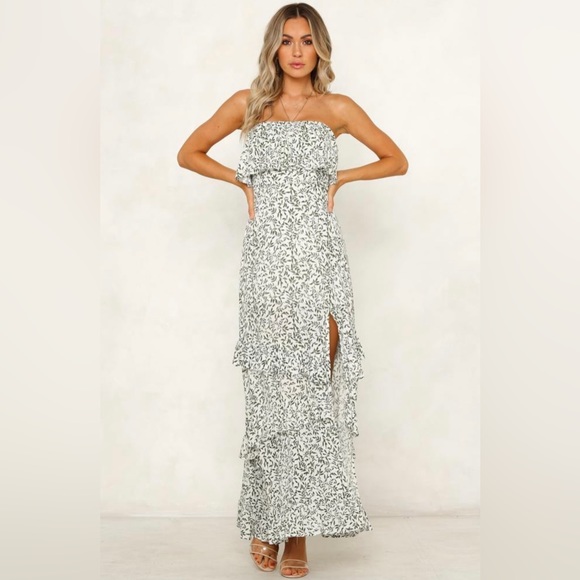 Hello Molly Carnaby Maxi Dress White Size XS - Picture 4 of 9